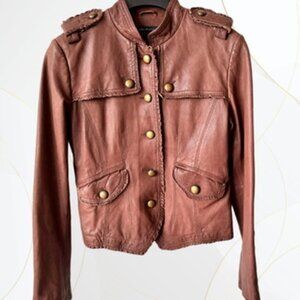 Rudsak Military Inspired 100% Leather Jacket
